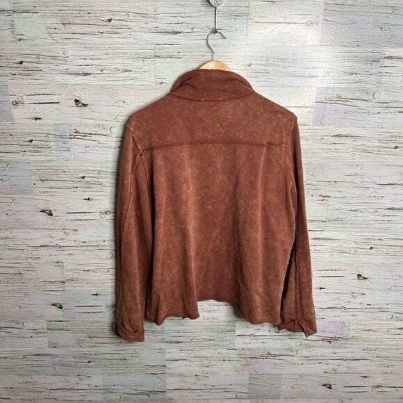 Promesa brown  distressed cardigan blazer sweater jacket size large - Picture 9 of 9